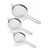 Marsilyan Büyük 3'lü Metal Süzgeç ROYALEKS-CLKN-1359 - Renkli