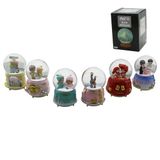 Marsilyan BÜYÜK BOY - 10CM PİLLİ - IŞIKLI MÜZİKLİ KAR KÜRESİ CAM İNSAN FİGÜRLÜ - DESEN MİX RENK