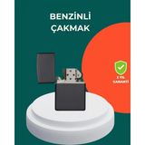 Marsilyan Çakmak Parlak Siyah Doldurulabilir Hedyelik Eşya - Renkli - standart