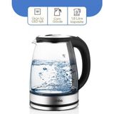 Marsilyan™- Cam - Ledli Kettle 1.8lt Gizli Rezistans - Kablosuz 360 Derece Gövde 1500W SK-8033 BX40 - Renkli - standart