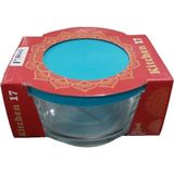 Marsilyan Cam Saklama Kabı 17 cm ROYALEKS-70415 - Renkli