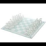 Marsilyan Cam Satranç Takımı 25*25CM - Renkli - 25 x 25 cm