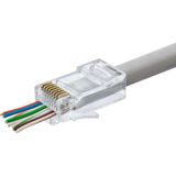 Marsilyan Cat5 Konnektör Ez RJ45 100LÜ Paket Şeffaf HDX5044 - Renkli - standart