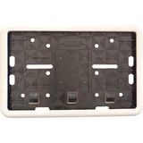 Marsilyan™- Çerçeveli Motor Plakalık Plaka Altlığı Beyaz 17X26 cm - Çok Renkli