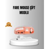 Marsilyan Çift Modlu Kablosuz Bluetooth 5.0 + 2.4ghz Mouse – 3 Cihaz Bağlantılı Hızlı Geçiş Düğmeli - Renkli - standart