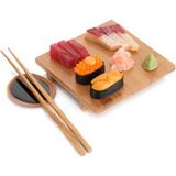Marsilyan Çin Çubukları Japon Çubukları 5 Çift Yemek Çubuğu 5 Adet - standart