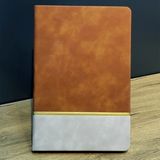 Marsilyan Çizgili Deri Defter - Renkli
