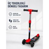 Marsilyan Çocuk Skuteri 3 Tekerlekli Geniş Basma Alanlı Ayarlanabilir Boy Scooter - Renkli - standart