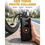 Marsilyan Çok Amaçlı Dijital Lastik Pompası Araç Bisiklet Top Uyumlu Yeni Nesil - Standart - Renkli