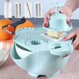 Marsilyan- Çok Fonksiyonlu Salata Aparatı - Süzgeçli Doğrayıcı Kase - Renkli - standart