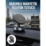 Marsilyan Çok Yönlü Döner Başlıklı Vakumlu Araç Telefon Standı – Sert Yollarda Stabil Kullanım Yeni Nesil - Renkli - standart