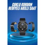 Marsilyan Çoklu Kordon Hediyeli Akıllı Saat Çağrı Cevaplama Müzik Dinleme Dokunmatik Ek - MCT3388-7615 - Çok Renkli