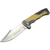 Marsilyan Columbia A3157C Av / Kamp Çakı 23 cm - Sedef Işlemeli Saplı