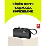 Marsilyan Dahili Type-C Konektörlü Mini 2000MAH Powerbank - Renkli