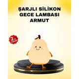 Marsilyan Dekoratif Armut LED Lamba Renk Ayarlı Şarj Edilebilir - Çok Renkli