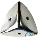 Marsilyan Dekoratif, Kutu, Sandık Köşesi - 45X28 Mm, Büyük, Nikel, 100 Adet - Renkli
