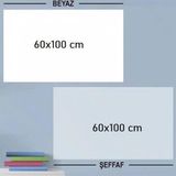Marsilyan™- Ders Çalışma Yazı Tahtası Manyetik Duvar Stickerı 100X60 cm - Renkli - standart