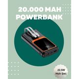 Marsilyan Dijital Ekranlı 20.000 Mah Powerbank | 22.5W Hızlı Şarj + Çoklu Bağlantı Seçeneği