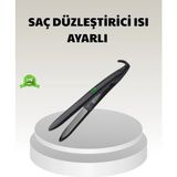 Marsilyan- Dijital Ekranlı Isı Ayarlı Saç Düzleştirici – Titanyum Plaka, Seyahat Dostu Tasarım