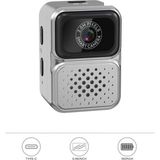 Marsilyan Dijital Fotoğraf Makineleri Video Kamera Mini Anahtarlık 480P CMR36 Gümüş