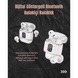 Marsilyan Dijital Göstergeli Bluetooth Kulakiçi Kulaklık – 4’lü Paket, Gürültü Engellemeli - Çok Renkli