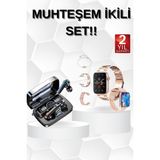Marsilyan Dijital Göstergeli Powerbank Bluetooth Kulaklık ve Yeni Nesil Amoled Ekran Akıll? - MCT7801-3613 - Renkli