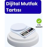 Marsilyan Dijital Mutfak Terazisi 10KG Kapasiteli 1g Hassasiyetli - Renkli