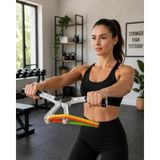 Marsilyan Direnç Bantlı Kol Göğüs Omuz Egzersiz Aleti Evde Fitness Seti - 1 - Renkli