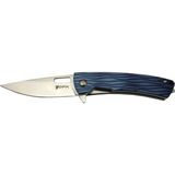 Marsilyan Dpx Gear Aculus F004 Bl Mavi Kurtarma / Kamp Çakı 18CM - Yarı Otomatik, Cam Kırma Aparatlı, Kemerlikli, Kutulu