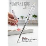 Marsilyan Düz Uçlu Elektrik Kontrol Kalemi Faz Test Cihazı Voltaj Kontrol Anahtarı 716134 - Çok Renkli