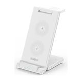 Marsilyan Duzzona 15W Katlanır 3 In 1 Telefon Kulaklık Saat Kablosuz Şarj STANDI-(5775) - 20W GaN Black