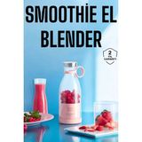Marsilyan El Blender Bardak Blender Şarjlı Taşınabilir Meyve Sıkcağı Smoothie - Ahşap