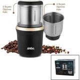 Marsilyan Elektrikli Gold Kahve - Baharat Öğütücü Makine 2pcs Çelik Öğütme Hazne=2 Bıçaklı - 4 Bıçaklı 100GR Hazne 200W SCM-2982 (K95) - Renkli - standart