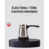 MARSİLYAN- Elektrikli Türk Kahvesi Cezvesi 800W Kablosuz Döner Tabanlı