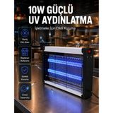 Marsilyan Elektrikli Uv Sinek Öldürücü Lamba 10W Sessiz ve Kimyasalsız Haşere Kontrol Cihazı