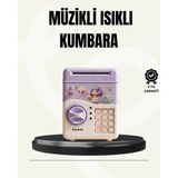 Marsilyan Elektronik Şifreli Atm Görünümlü Çocuk Kumbarası Mor - Renkli - standart