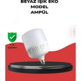 Marsilyan Enerji Tasarruflu Şarjlı LED Ampul 30W Beyaz Işık - Renkli