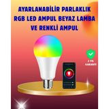 Marsilyan- Enerji Verimli Akıllı LED Ampul, Uzaktan Kontrol Özellikli - Renkli - standart