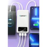 Marsilyan Enerx ENR-P20DC 20000 Mah 2.1 Amper Dahili Kablolu Powerbank Siyah (4887)