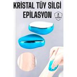 Marsilyan Epilasyon Aleti Bacaklar Kollar Için Yıkanabilir Kristal Epilatör Tüy Silgi - Renkli - standart