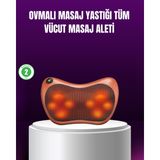 Marsilyan Ergonomik Derin Yoğurmalı Boyun Bel Sırt Masaj Cihazı Priz Çakmak Girişli Ieg - 000-Siyah
