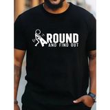 Marsilyan Erkek Around Baskılı Süprem T-Shirt - Siyah