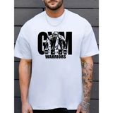 Marsilyan Erkek Baskılı Tişört Kısa Kol Bisiklet Yaka Regular Fit Rahat Kalıp T-Shirt - Beyaz