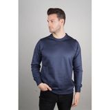 Marsilyan Erkek Bisiklet Yaka Kazak Uzun Kol Dokuma Triko - Indigo - 2XL