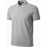 Marsilyan Erkek Polo Yaka Düğmeli Pike Kumaş Tişört Regular Fit Kısa Kol T-Shirt - Gri - XL
