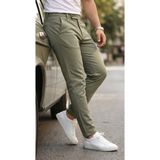 Marsilyan Erkek Slim Fit Dilli Kumaş Pantolon - Çağla - 30
