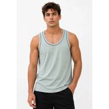 Marsilyan Erkek Sporcu Atlet Bisiklet Yaka Kolsuz Yazlık Atlet - Su Yeşili - 2XL