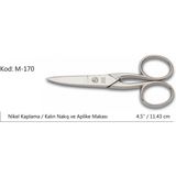 Marsilyan™- Europe Kalın Nakış Makası Süper Kalite No:4.5 11,43 cm - Renkli - standart