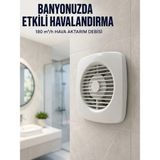 Marsilyan Ev Tipi Dekoratif Aspiratör 16 W 180 M³/h Banyo Mutfak Wc Havalandırma Çözümü - Renkli - standart