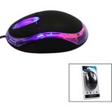 Marsilyan Everest KM-6809 Kablolu USB - Işıklı Siyah Optik Mouse 1200 Dpı Vakumlu Ambalaj 110CM Kablo - Renkli